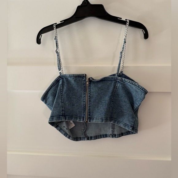 Guess Jean bustier corset chain straps ship
Back size XL Taylor Swift style - Picture 5 of 12